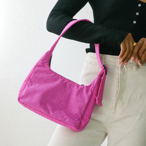 BAGGU Bags Nwt Baggu Mini Nylon Shoulder Bag Extra Pink Poshmark
